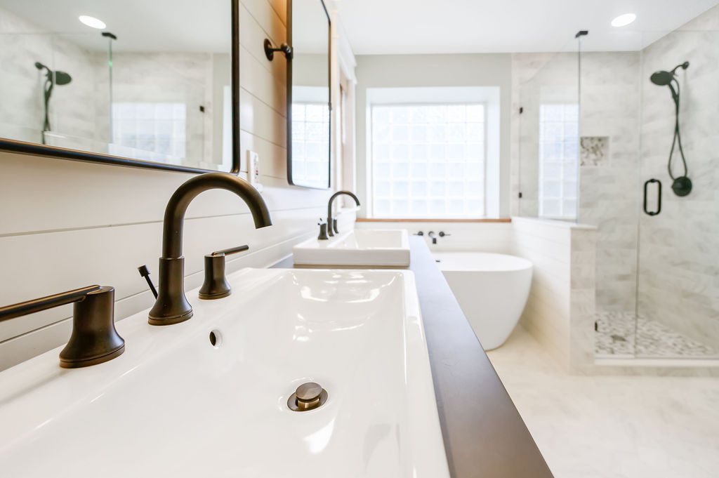 Matte black fixtures