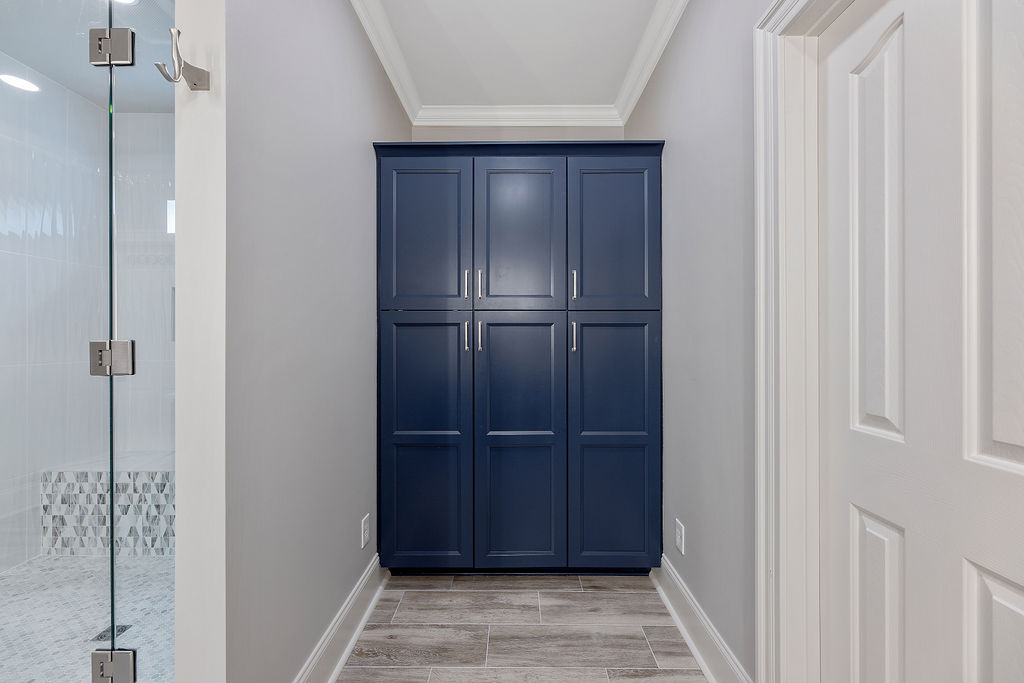 Previous Shower, Now Storage